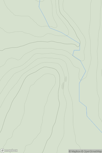 Thumbnail image for Ceann Garbh [Tongue to Wick and Helmsdale] showing contour plot for surrounding peak